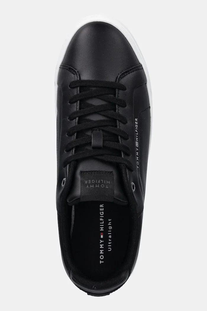 Tommy Hilfiger Високи кецове ICON COURT LIGHT PREMIUM мъжки в черно FM0FM05837