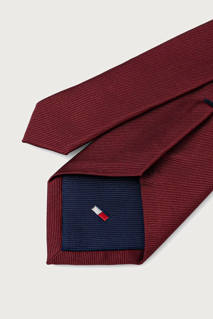 Tommy Hilfiger вратовръзка мъжка от коприна бордо MW0MW45085