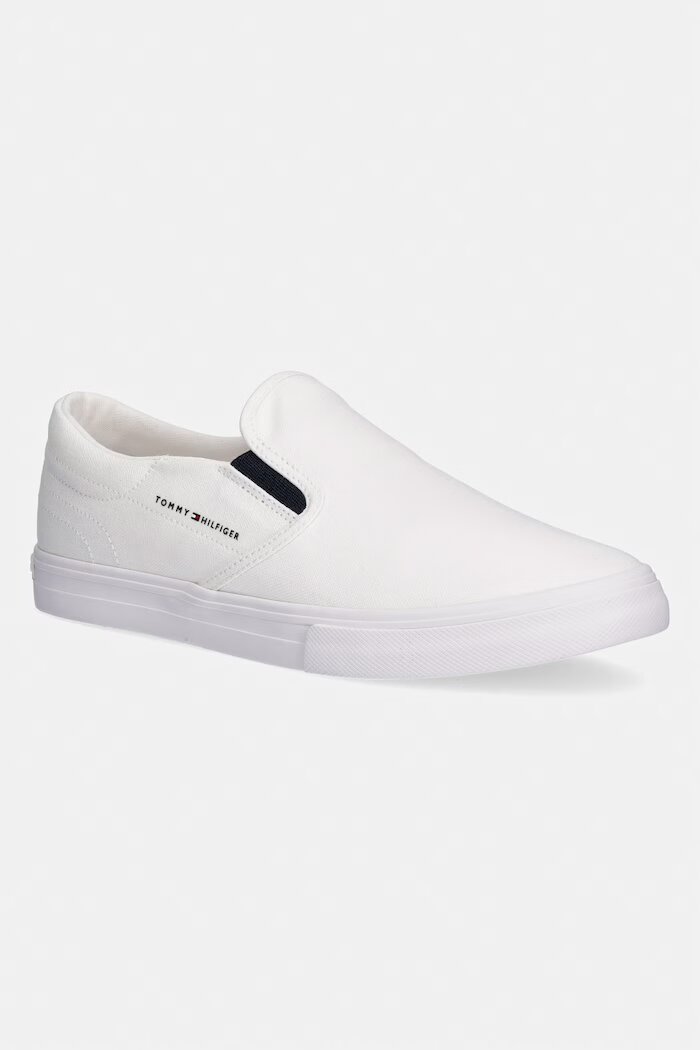 Tommy Hilfiger VULC CORE SLIP ON ниски кецове мъжки бели FM0FM05689