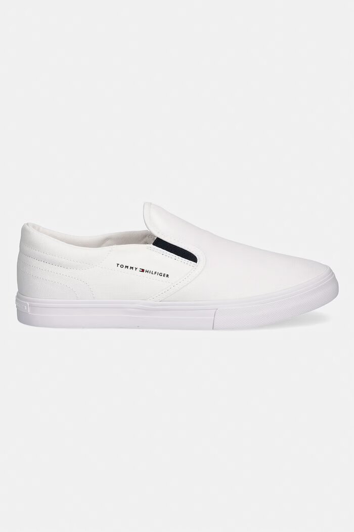 Tommy Hilfiger VULC CORE SLIP ON ниски кецове мъжки бели FM0FM05689