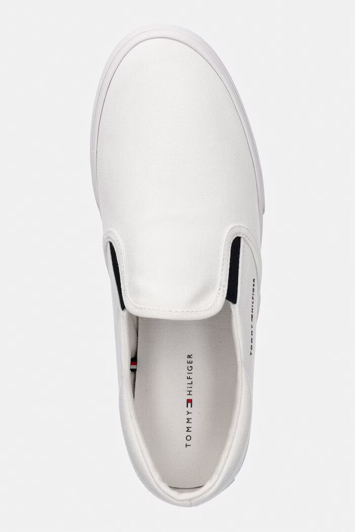 Tommy Hilfiger VULC CORE SLIP ON ниски кецове мъжки бели FM0FM05689