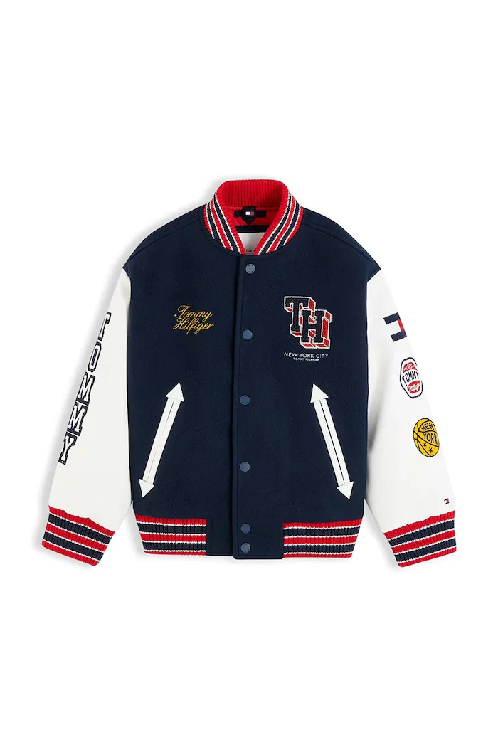 Tommy Hilfiger яке бомбър за деца тъмносиньо KB0KB10618