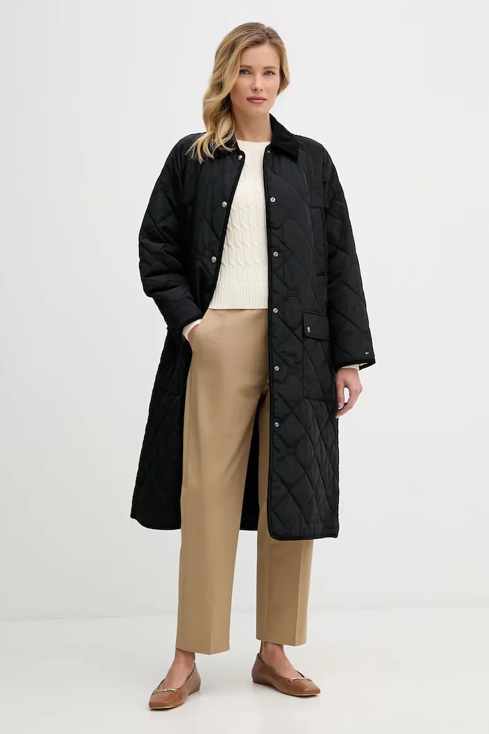 Tommy Hilfiger Яке в черно преходен модел WW0WW47747