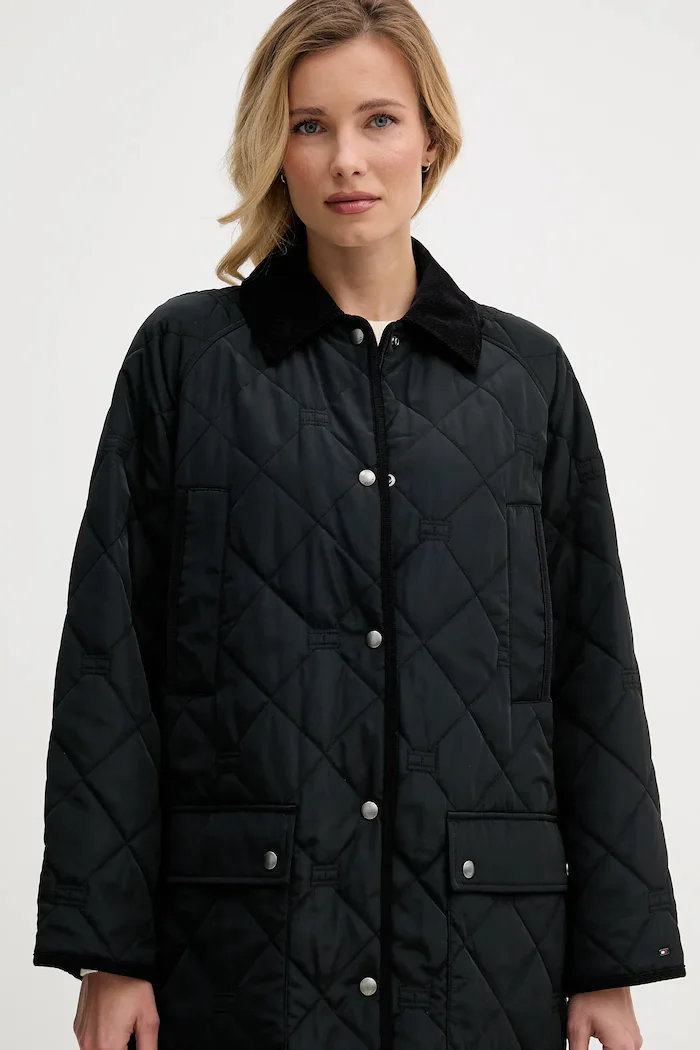 Tommy Hilfiger Яке в черно преходен модел WW0WW47747
