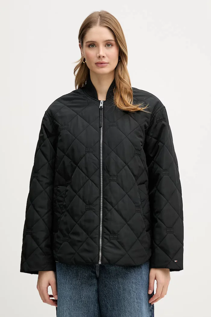 Tommy Hilfiger Яке в черно преходен модел WW0WW48691