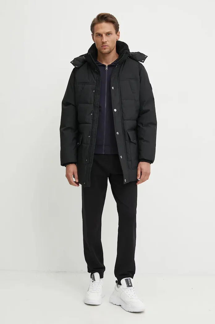 Tommy Hilfiger Яке в черно зимен модел MW0MW36593