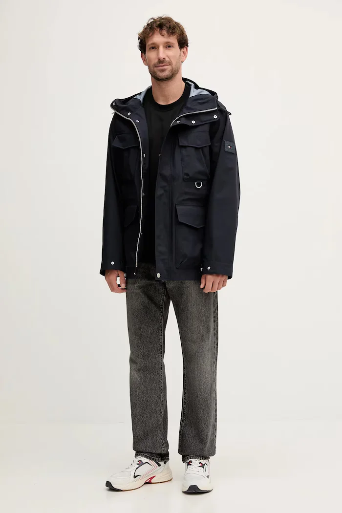 Tommy Hilfiger Яке в тъмносиньо преходен модел MW0MW42071