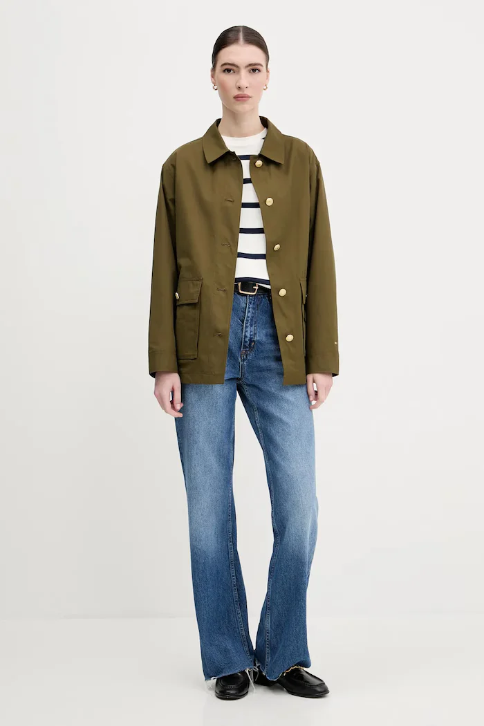 Tommy Hilfiger Яке в зелено преходен модел WW0WW45620
