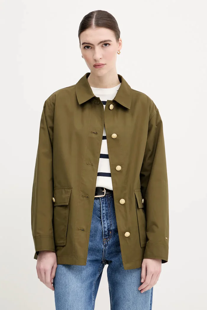 Tommy Hilfiger Яке в зелено преходен модел WW0WW45620