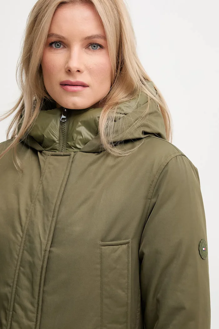 Tommy Hilfiger Яке в зелено зимен модел WW0WW46533