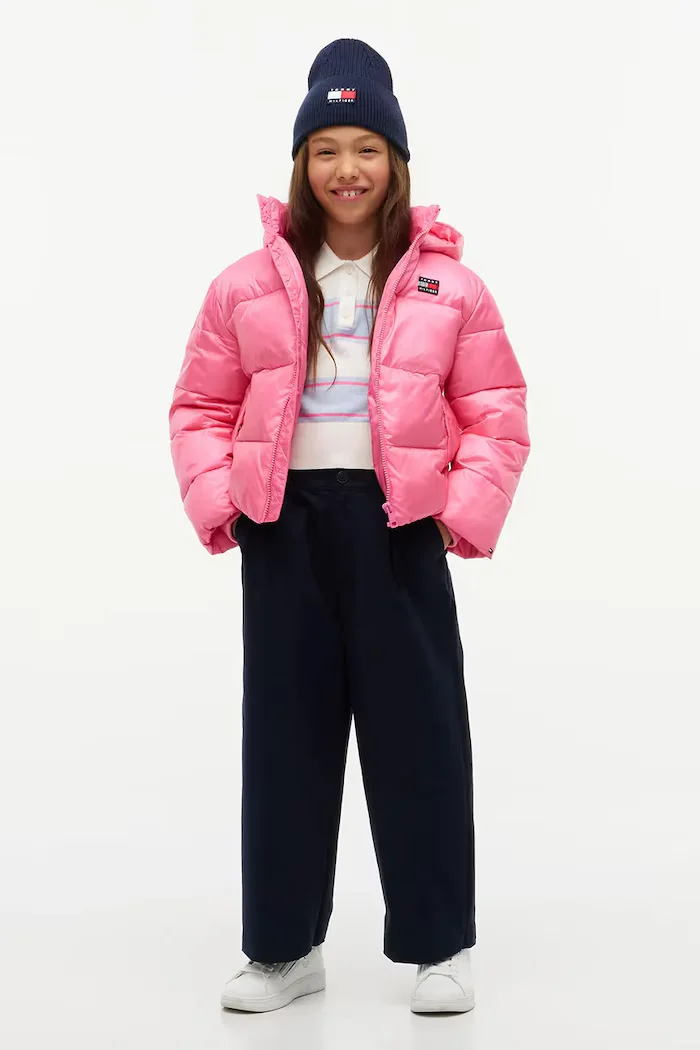 Tommy Hilfiger яке за деца розово KG0KG09586