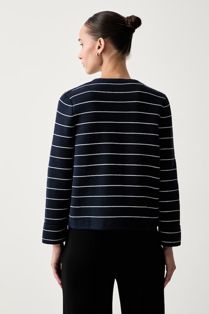 Tommy Hilfiger жилетка дамска от памук тъмносиня WW0WW50088