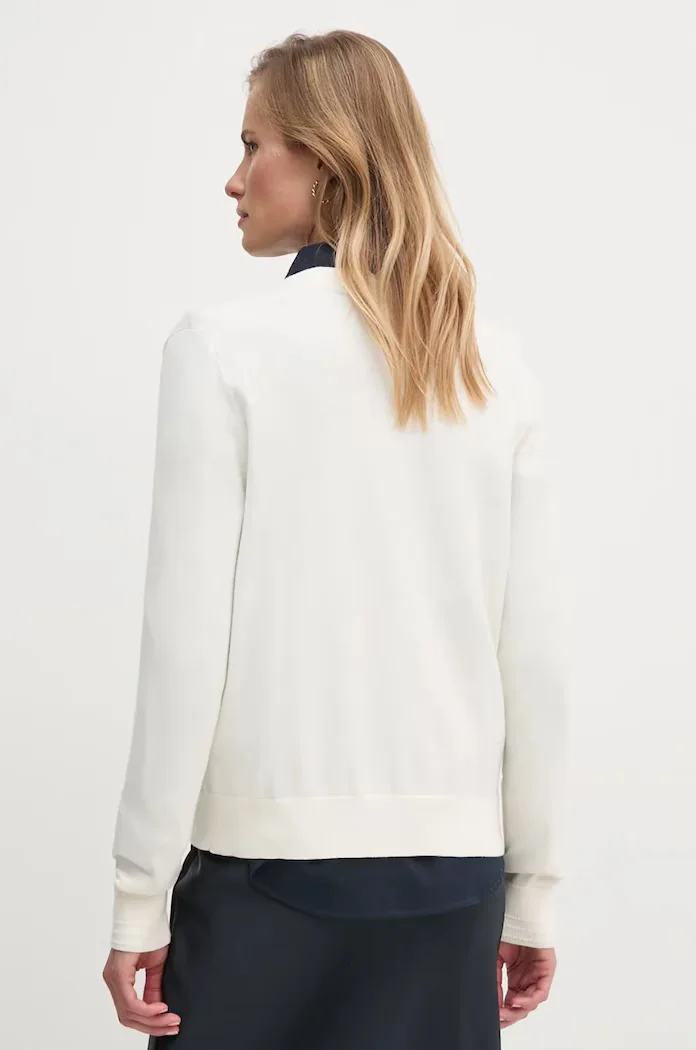Tommy Hilfiger жилетка дамска с памук бежова WW0WW42370