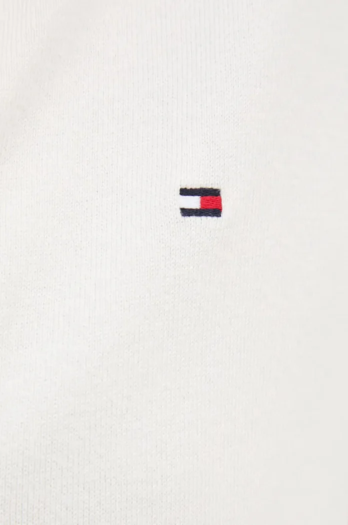 Tommy Hilfiger жилетка дамска с памук бежова WW0WW42370