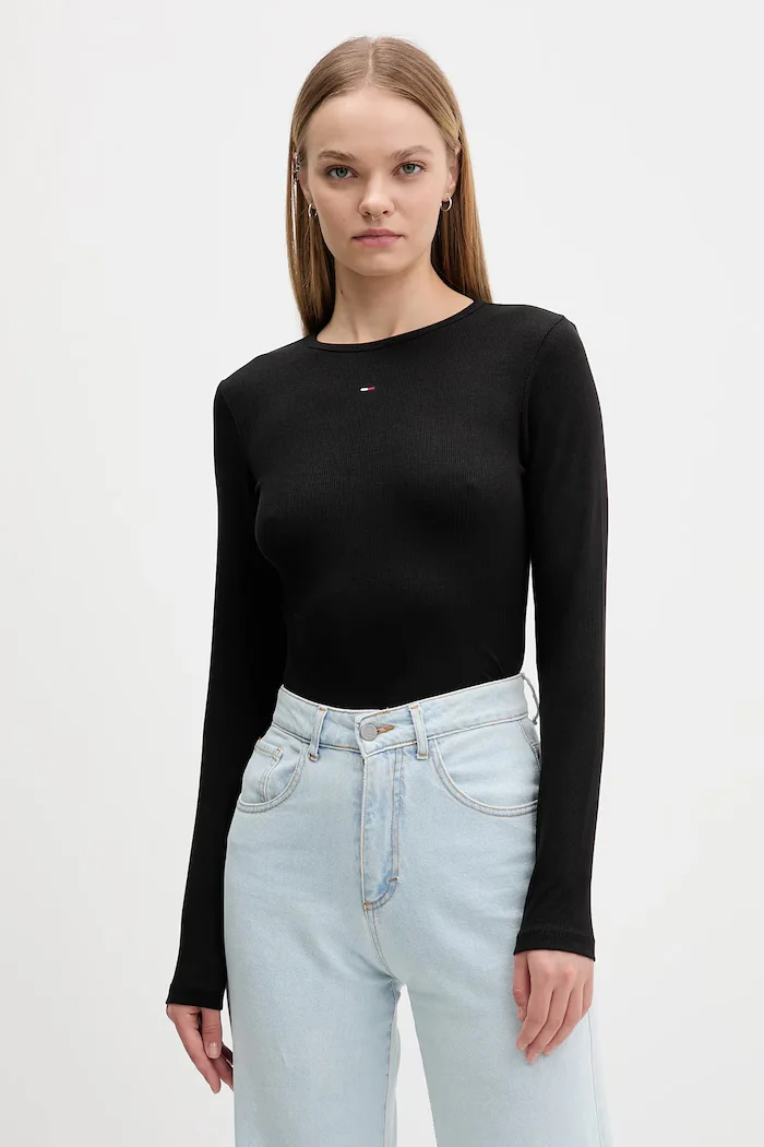Tommy Jeans Блуза с дълги ръкави (2 броя) дамска в бяло DW0DW17716