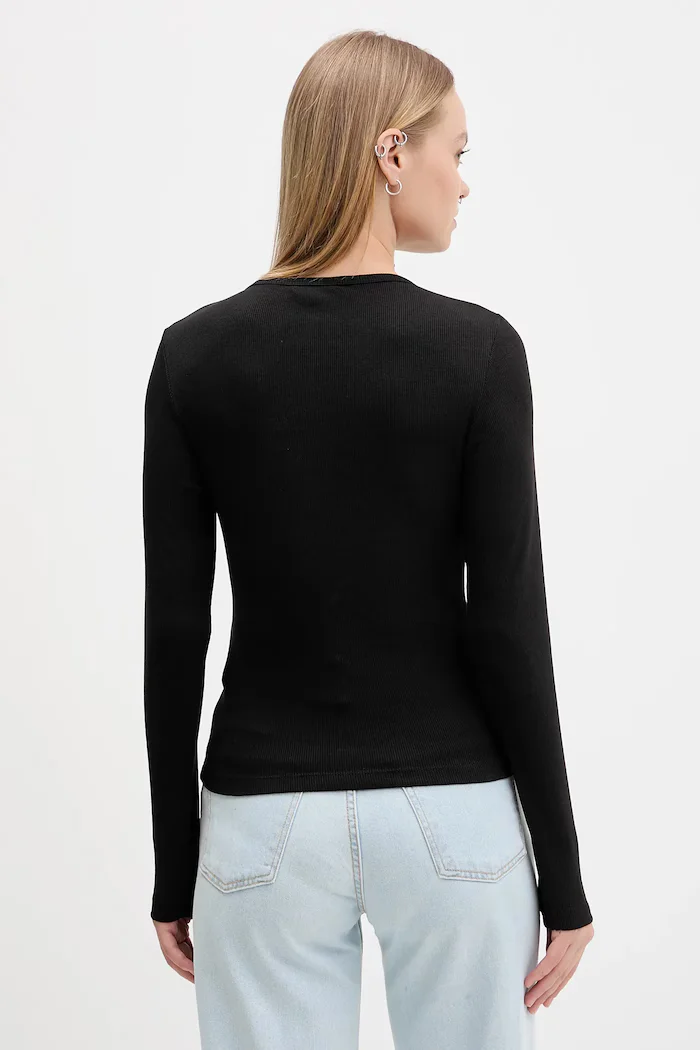 Tommy Jeans Блуза с дълги ръкави (2 броя) дамска в бяло DW0DW17716