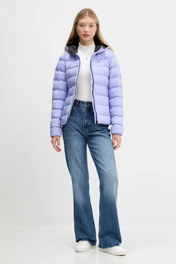 Tommy Jeans блуза с дълги ръкави дамска от памук бяла DW0DW19830