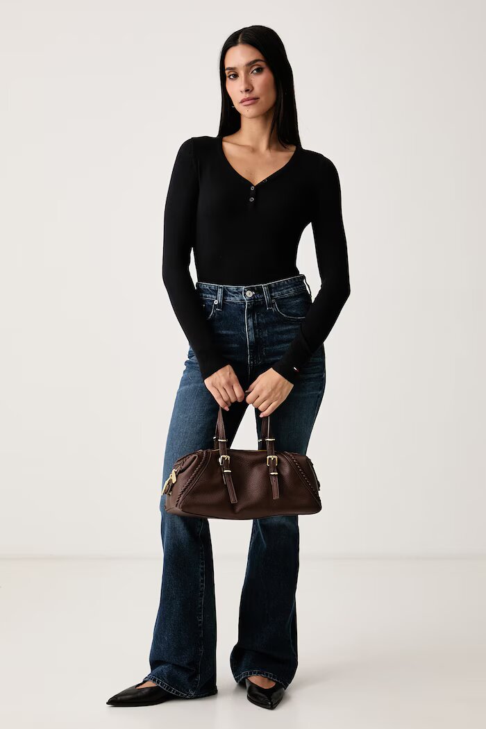 Tommy Jeans блуза с дълги ръкави дамска с вискоза черна DW0DW23259