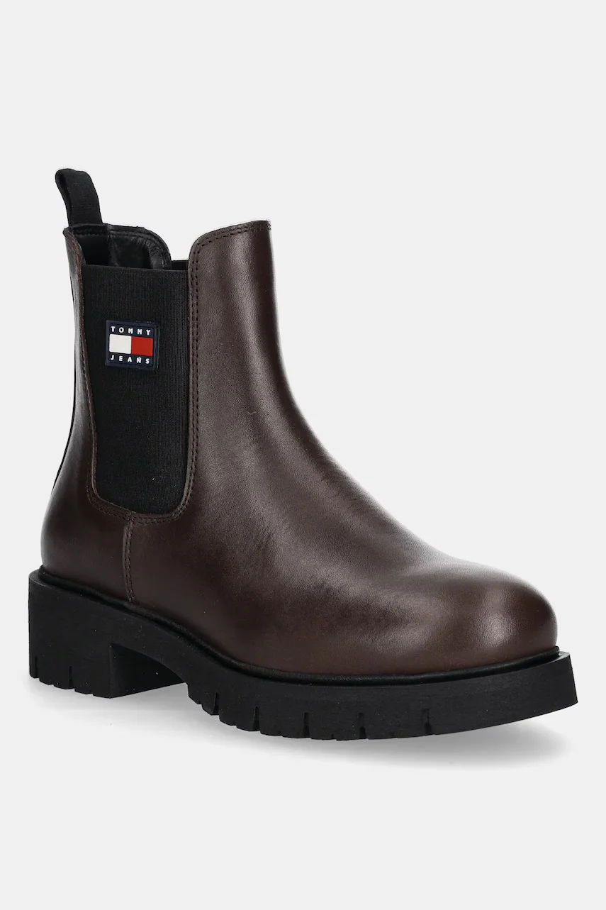 Tommy Jeans Боти челси TJW CHELSEA LEATHER BOOT