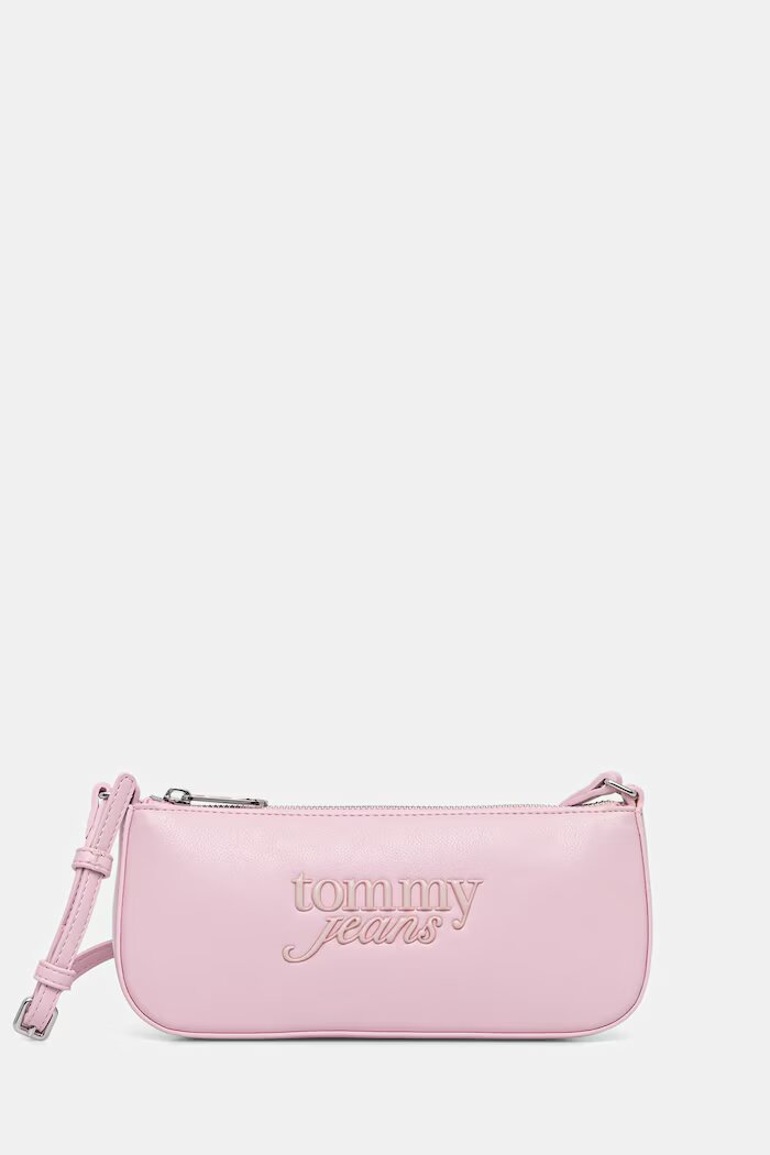 Tommy Jeans чанта дамски от имитация на кожа розова AW0AW18449