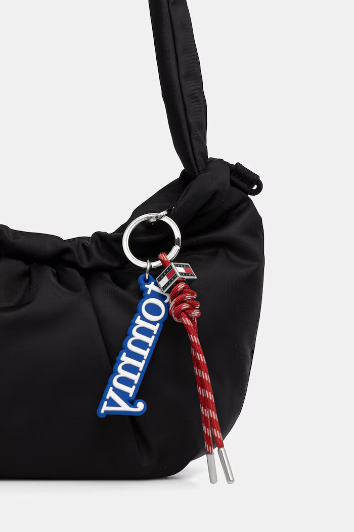 Tommy Jeans чанта тип хобо дамска черна AW0AW18780