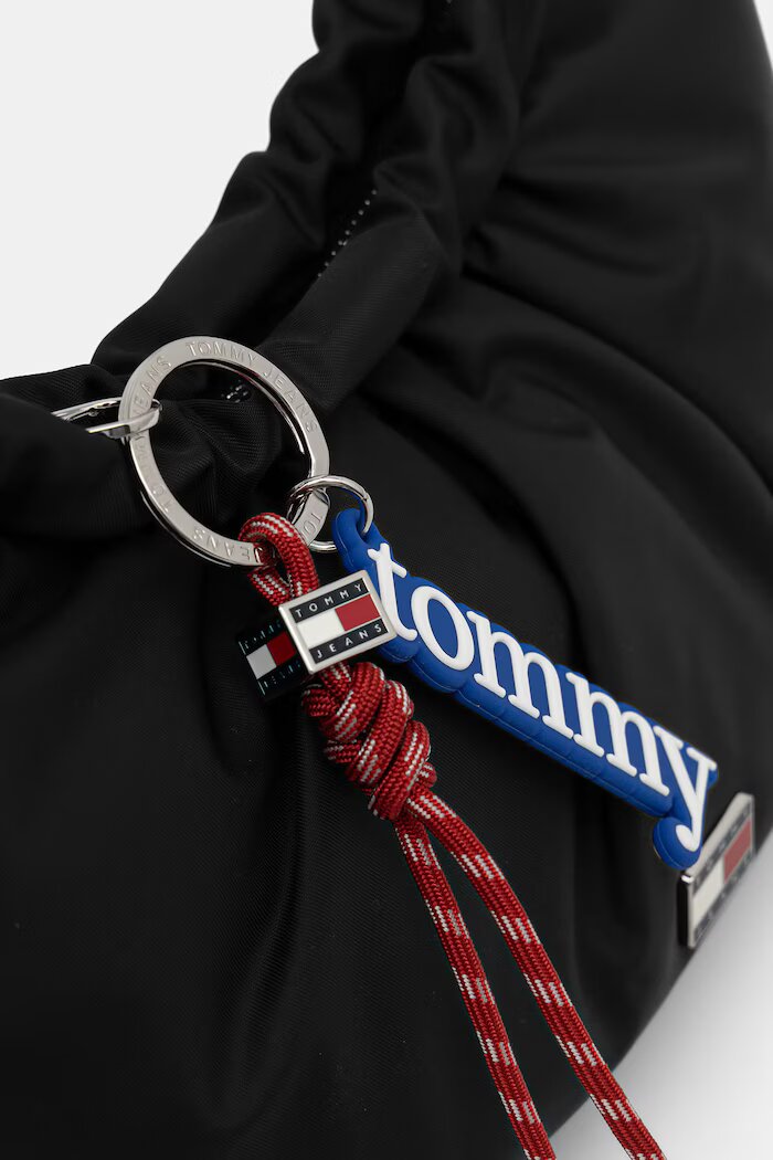 Tommy Jeans чанта тип хобо дамска черна AW0AW18780