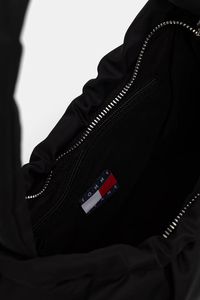 Tommy Jeans чанта тип хобо дамска черна AW0AW18780