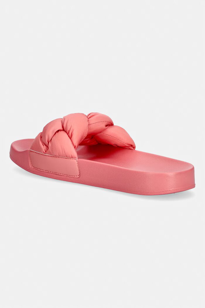 Tommy Jeans чехли дамски TJW BRAIDED SLIDES розови EN0EN02975