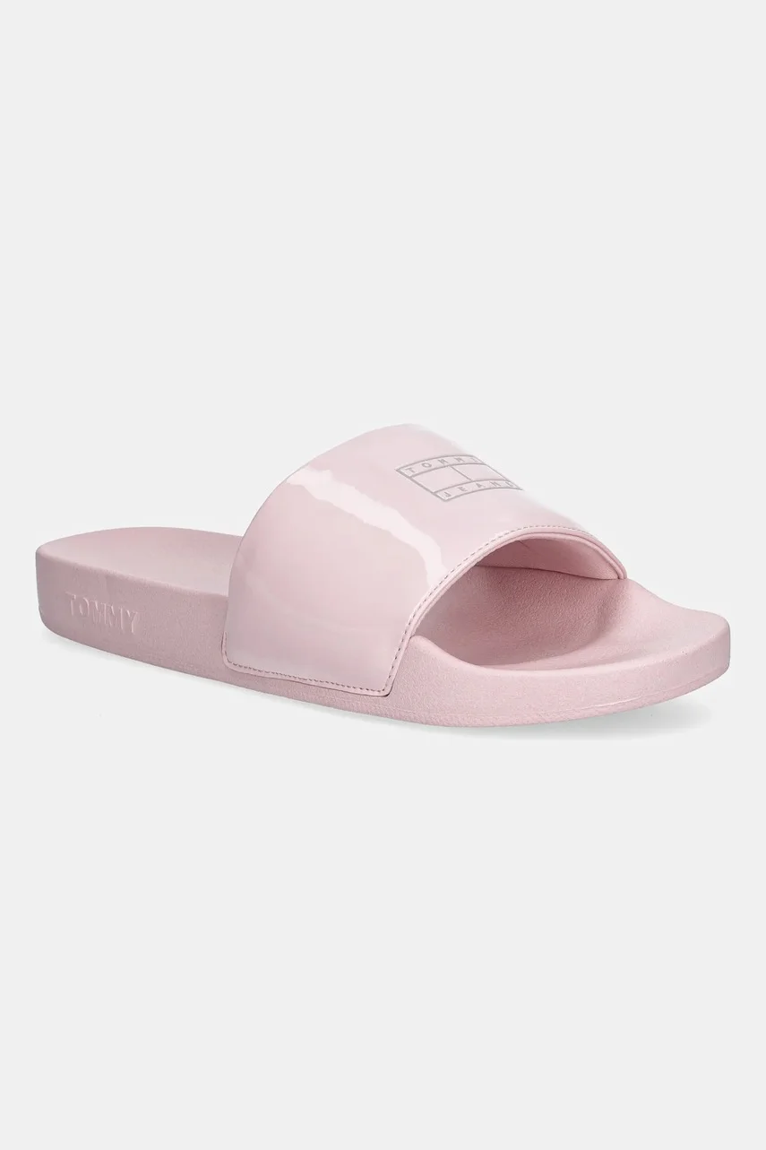 Tommy Jeans Чехли FLAG POOL SLIDE PATENT