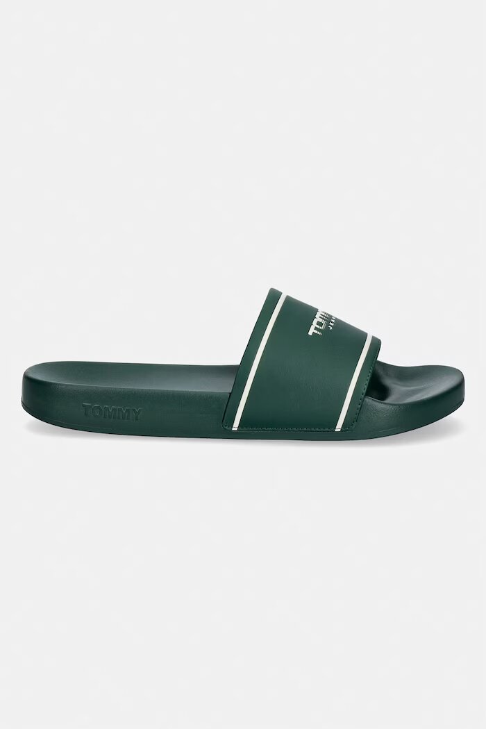 Tommy Jeans чехли обувки за басейн мъжки TJM SUMMER SANDAL 26.2 зелени EM0EM01723
