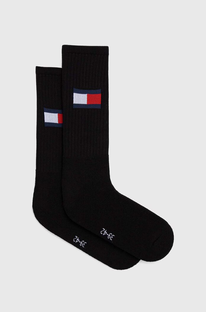 Tommy Jeans чорапи с памук 2 броя черни 701228222