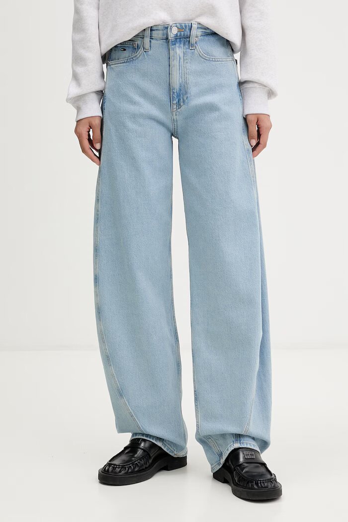 Tommy Jeans дънки barrel дамски сини DW0DW23102