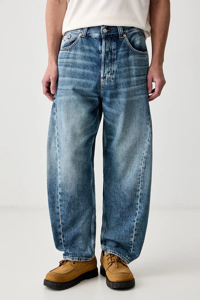 Tommy Jeans дънки barrel мъжки сини DM0DM23909