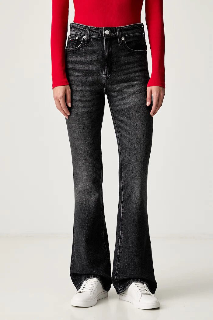 Tommy Jeans дънки bootcut дамски черни DW0DW23817