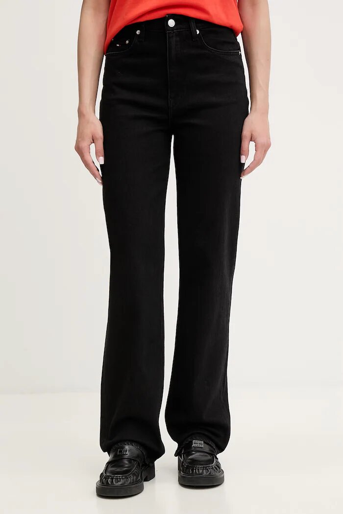 Tommy Jeans дънки дамски черни DW0DW23021