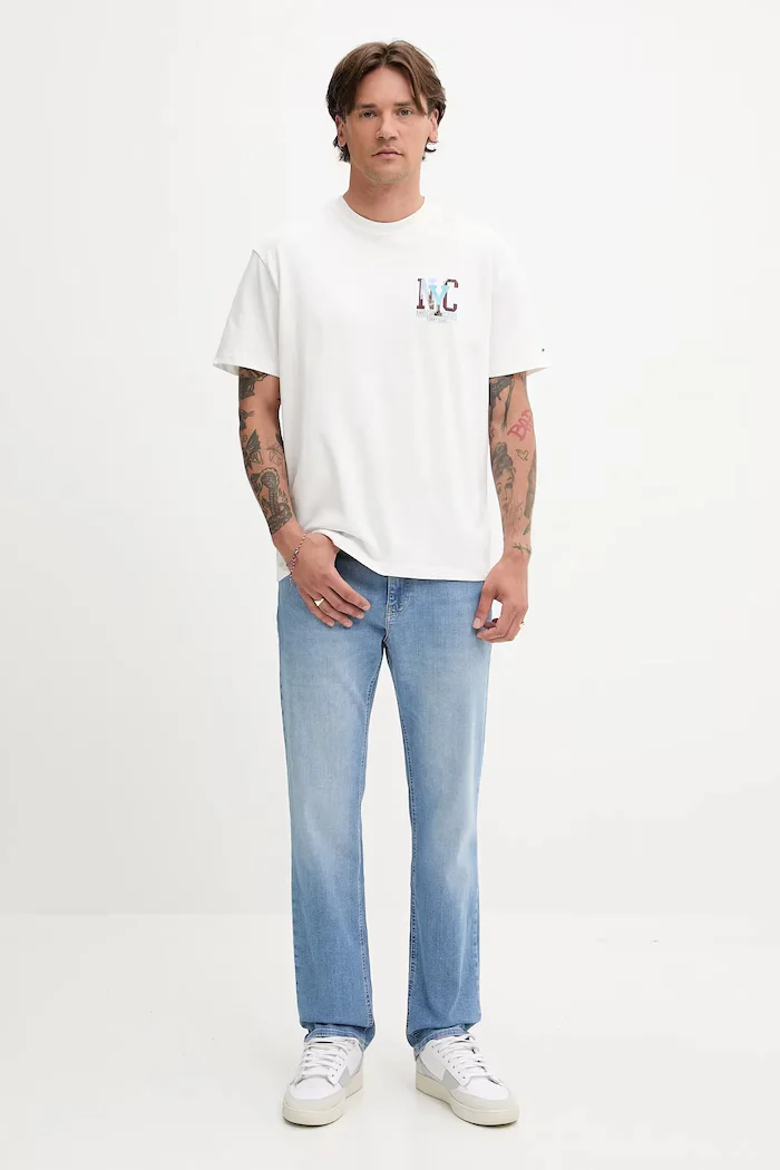 Tommy Jeans Дънки мъжки в синьо DM0DM20758