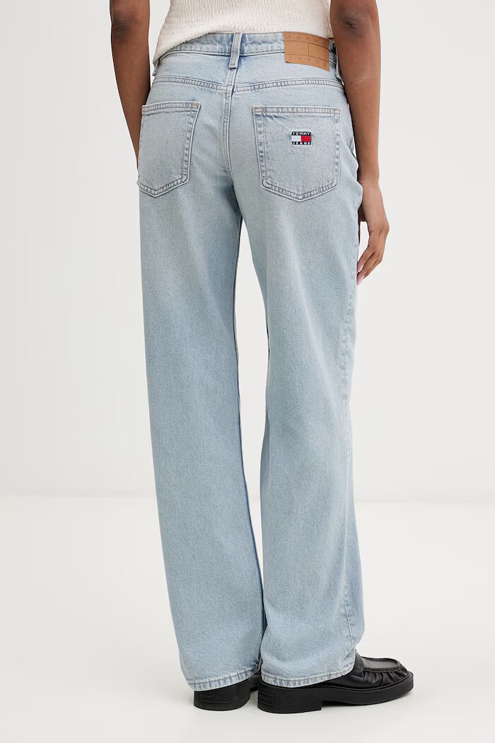 Tommy Jeans дънки прави дамски сини DW0DW23582
