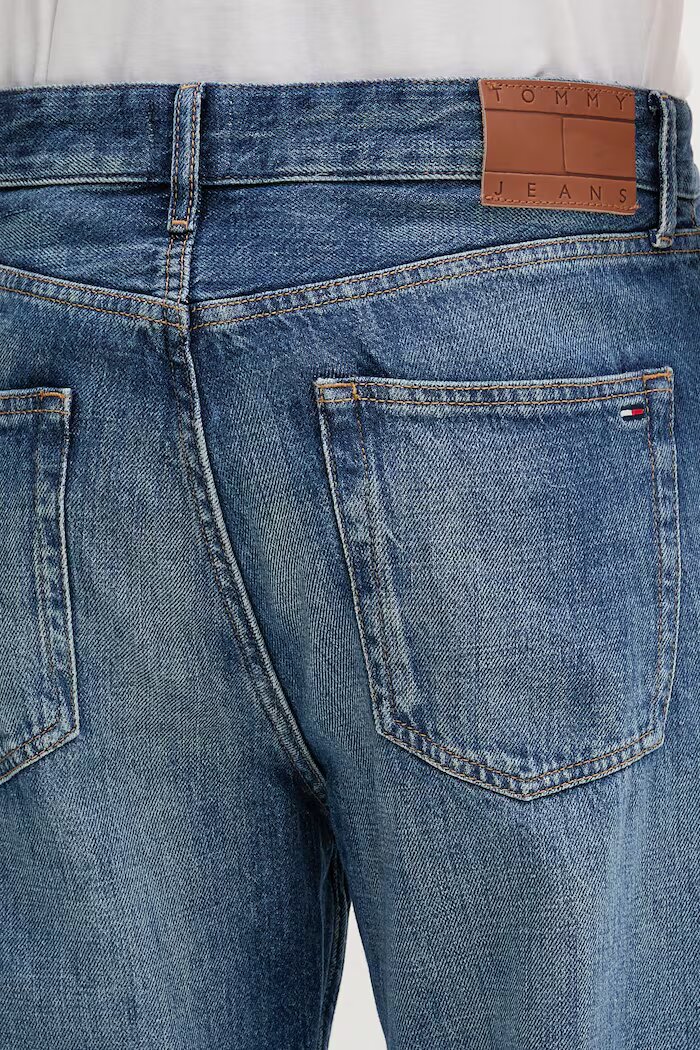 Tommy Jeans дънки прави мъжки тъмносини DM0DM23267