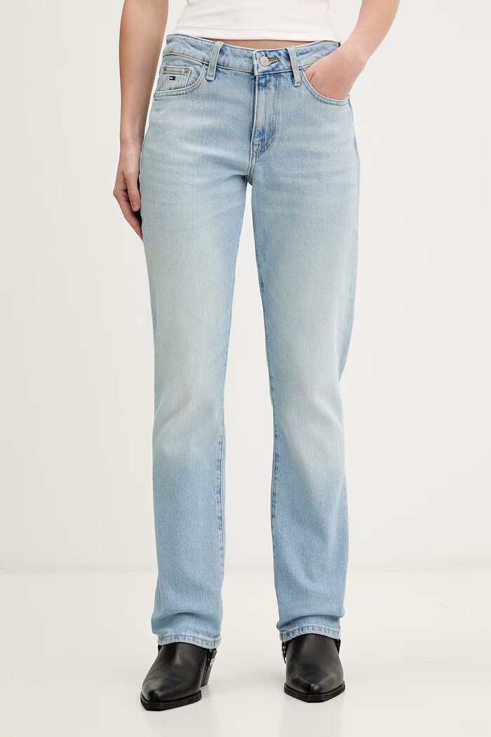 Tommy Jeans Дънки slim fit дамски сини DW0DW23156