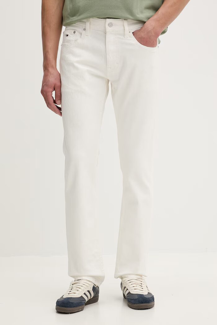Tommy Jeans дънки slim fit мъжки бели DM0DM23270