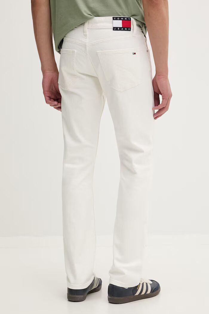 Tommy Jeans дънки slim fit мъжки бели DM0DM23270