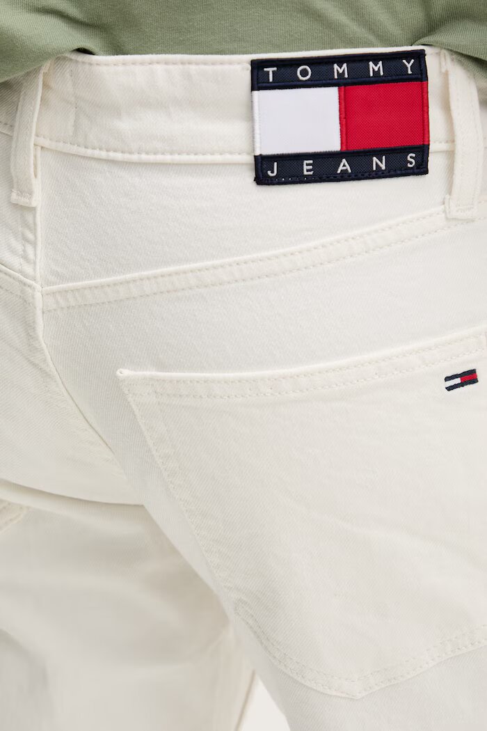 Tommy Jeans дънки slim fit мъжки бели DM0DM23270