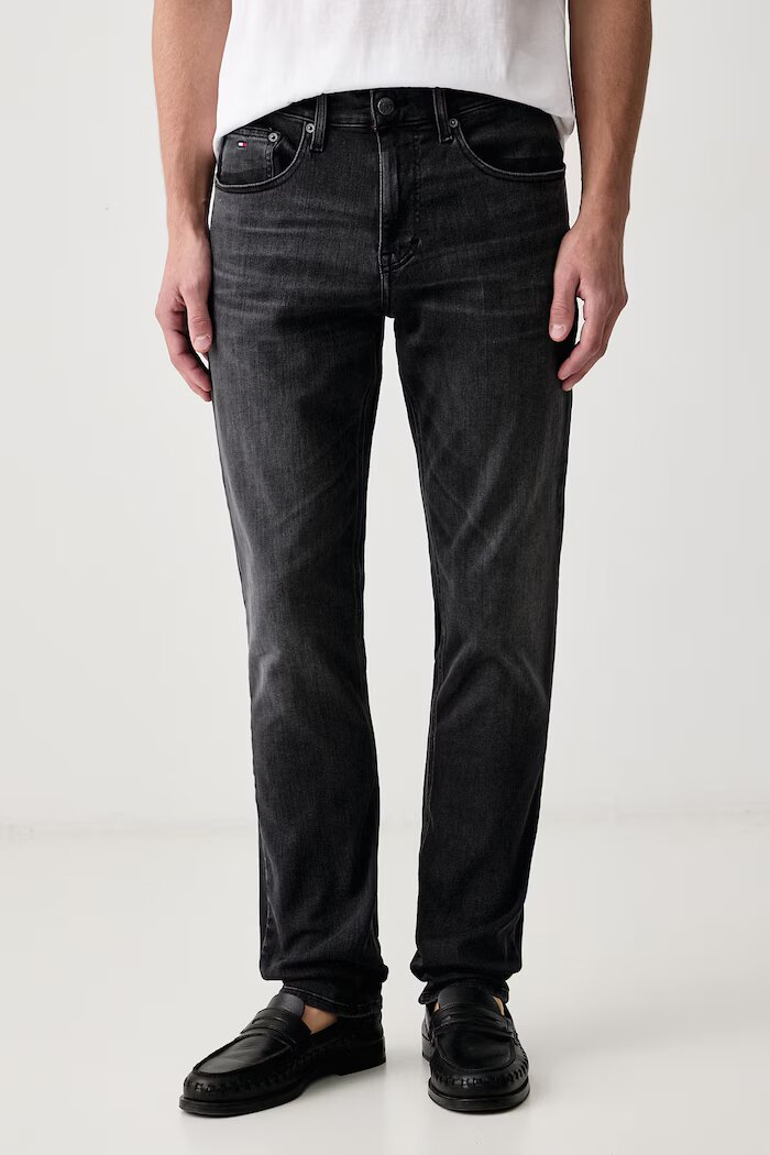 Tommy Jeans дънки slim fit мъжки черни DM0DM23449