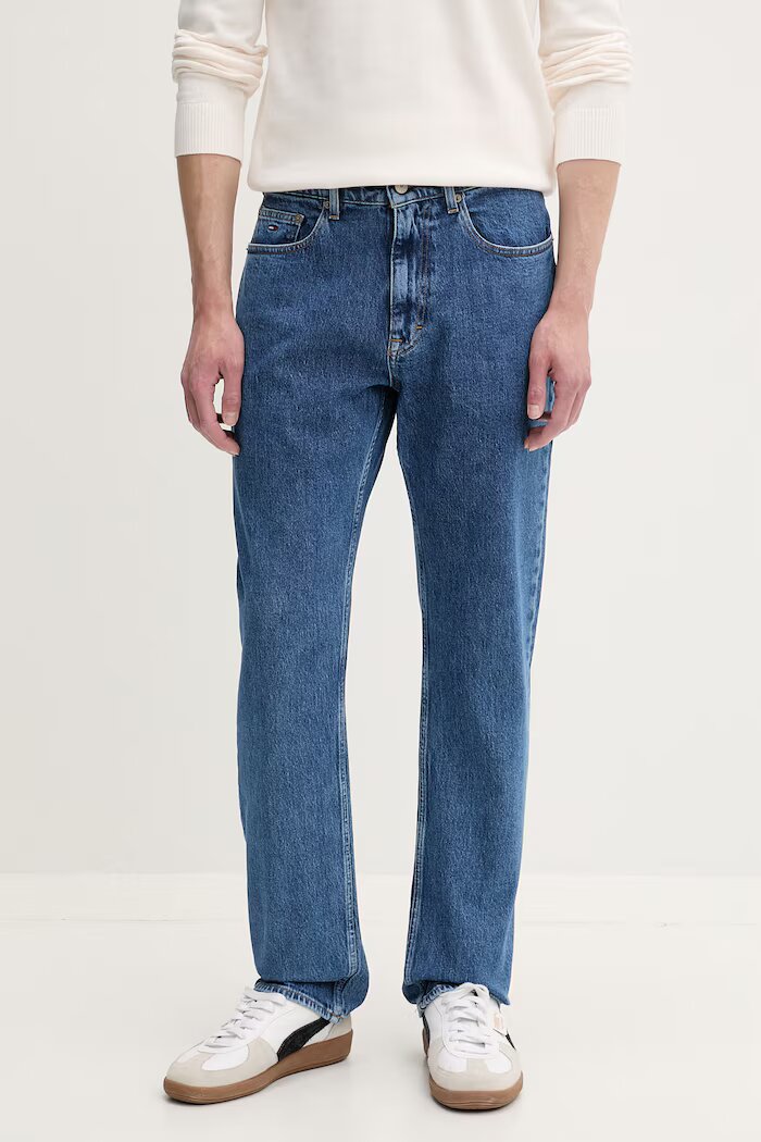 Tommy Jeans дънки slim fit мъжки сини DM0DM23386