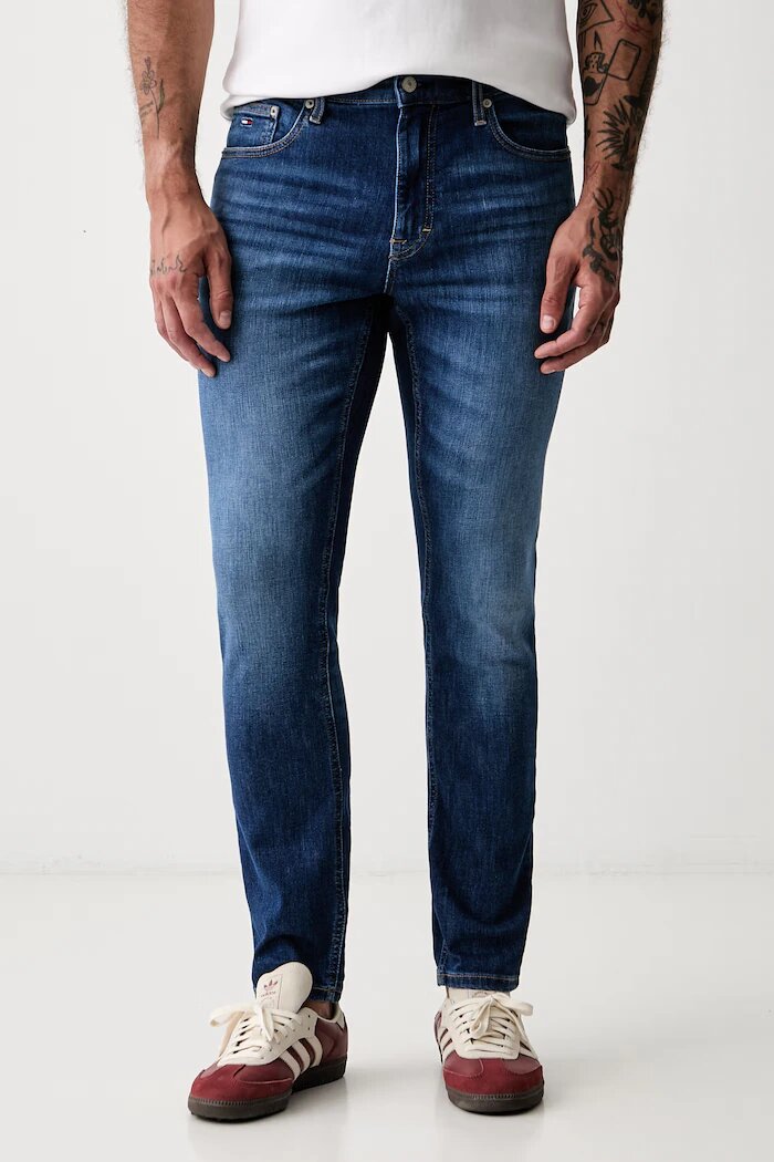 Tommy Jeans дънки slim taper мъжки сини DM0DM23395