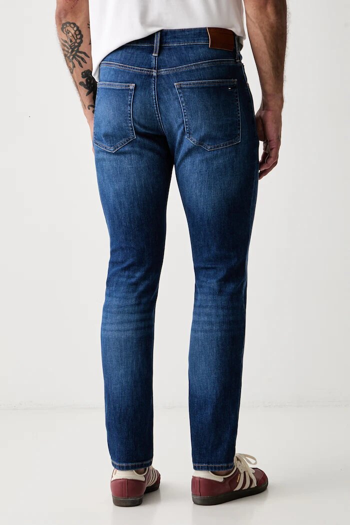 Tommy Jeans дънки slim taper мъжки сини DM0DM23395