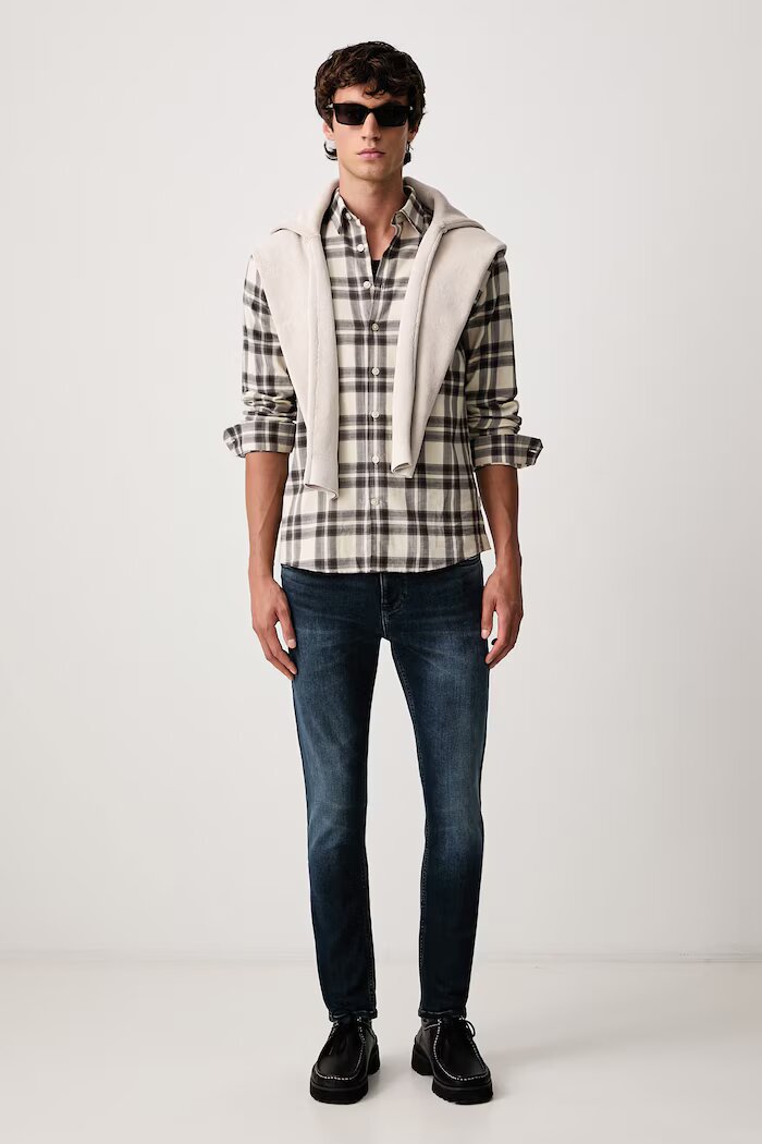 Tommy Jeans дънки slim taper мъжки тъмносини DM0DM21901