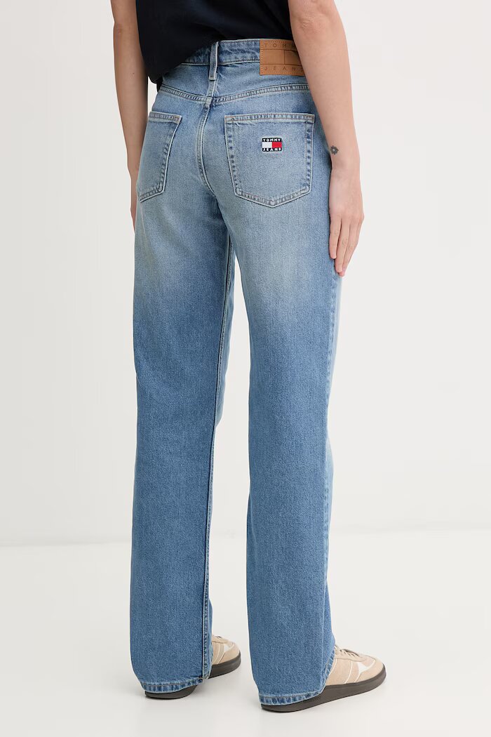 Tommy Jeans дънки straight дамски сини DW0DW23581