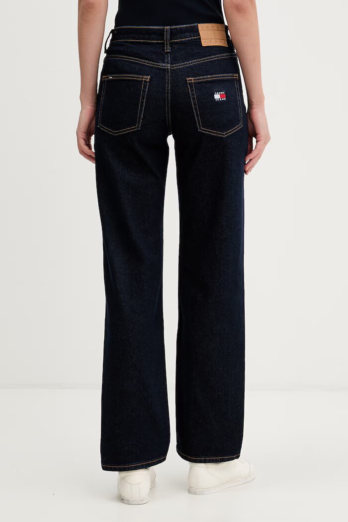 Tommy Jeans дънки straight дамски тъмносини DW0DW23584
