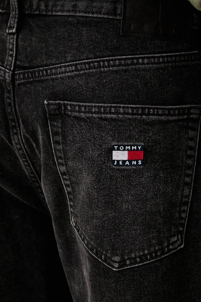 Tommy Jeans дънки straight мъжки черни DM0DM23464